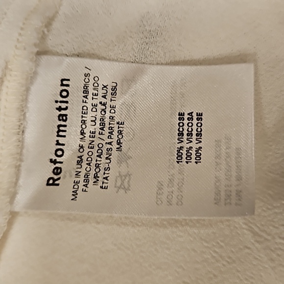 💕REFORMATION💕 Leni Dress ~ Sage Brush Floral Print Medium M NWT - Picture 15 of 16